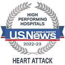 USNWR Heart Attack badge