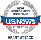 USNWR Heart Attack badge