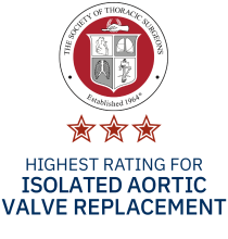 STS 3-star rating for isolated aortic valve replacement
